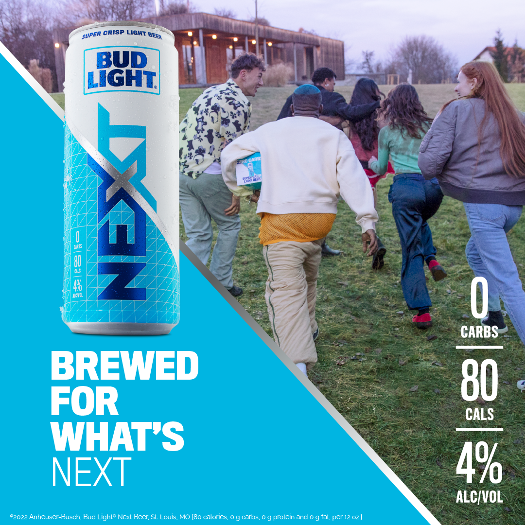 Bud Light NEXT Super Light Beer (New 2022 Edition First Zero Carb