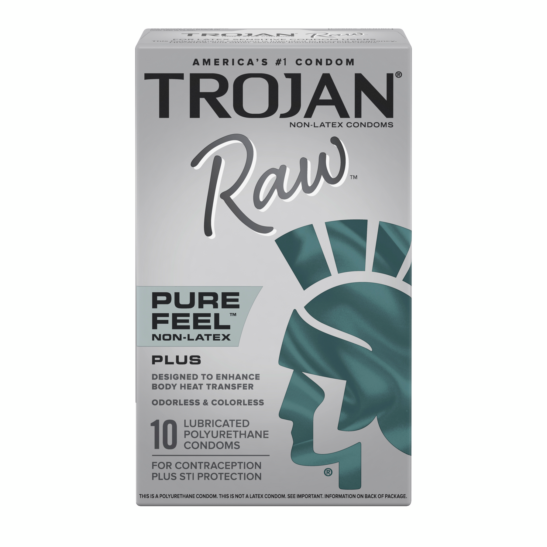 Trojan, Trojan Raw Pure Feel Non-Latex 10 ct