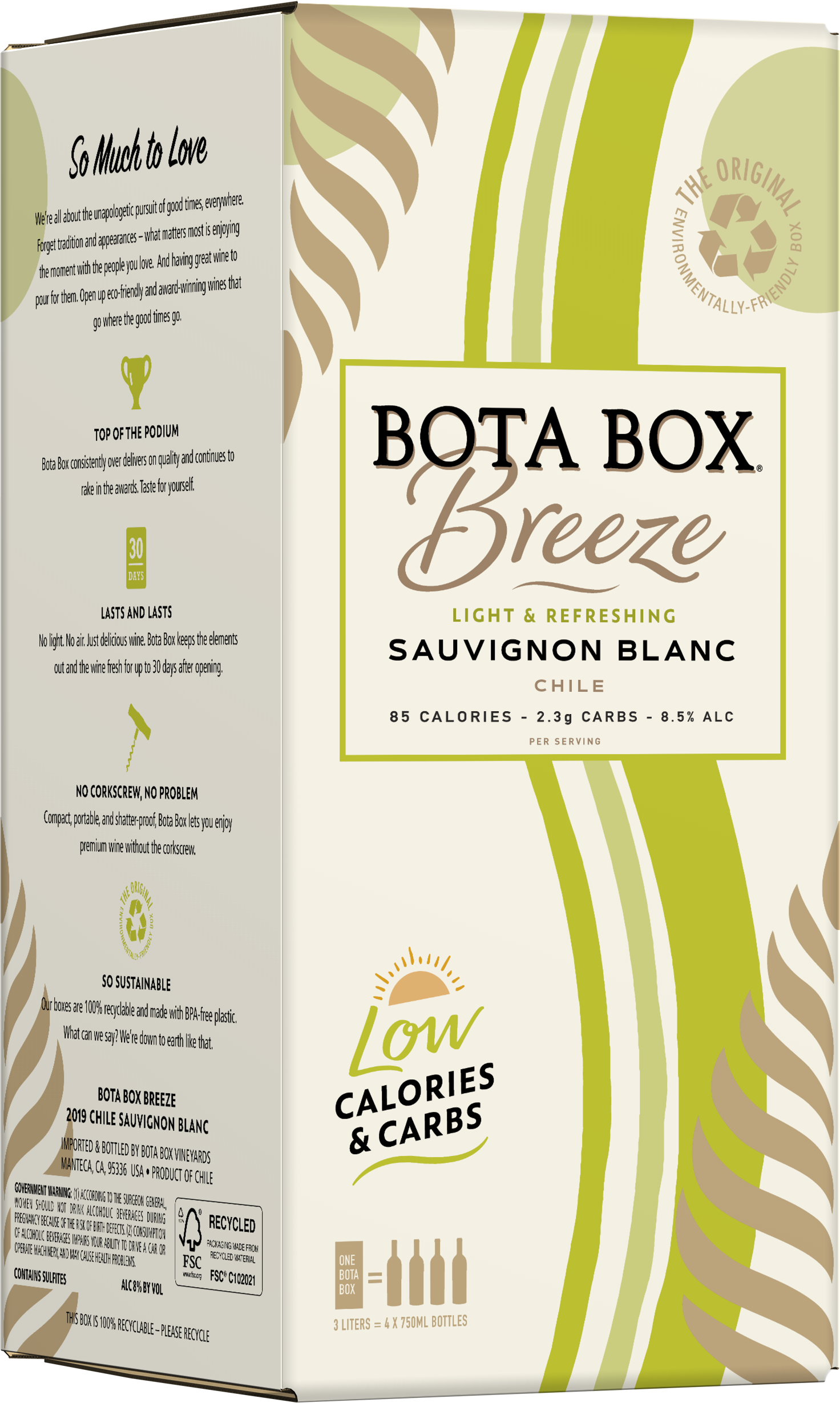 Bota box sugar content