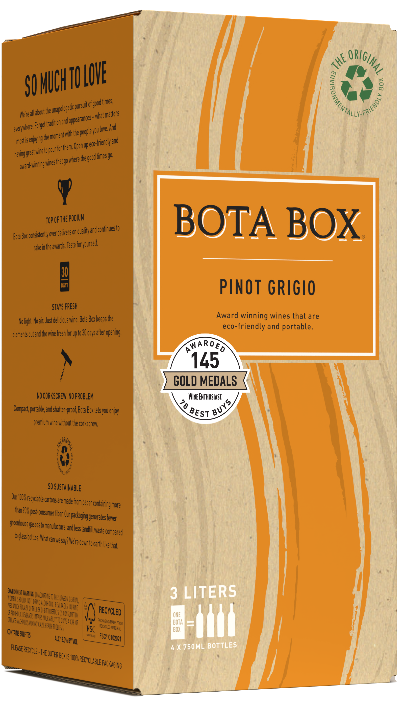 Bota box sugar content