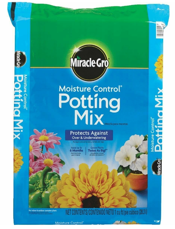 Miracle-Gro Moisture Control Potting Mix and Miracle-Gro Water Soluble All  Purpose Plant Food