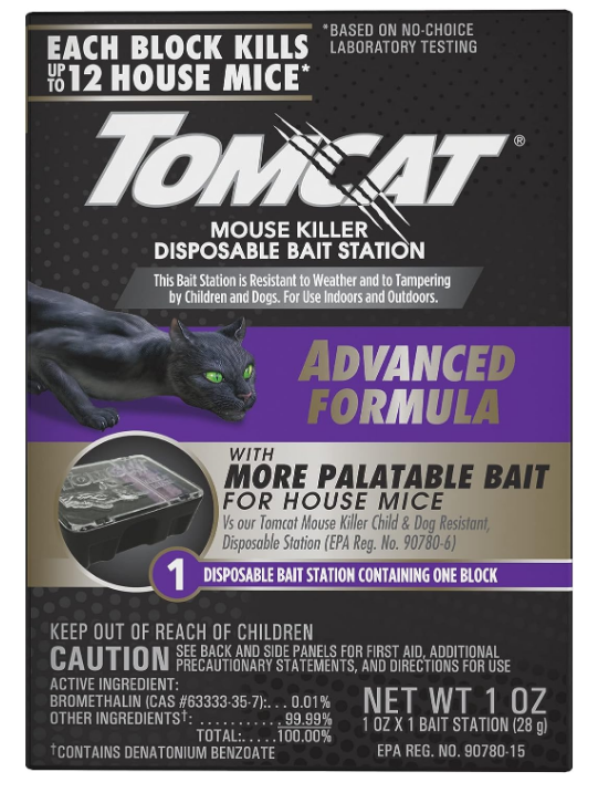 Tomcat Indoor/Outdoor Refillable Rat Killer Bait Station, Child