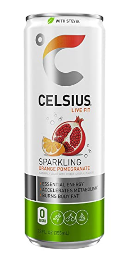 CELSIUS Essential Energy Drink 12 Fl Oz, Sparkling Orange (Single)