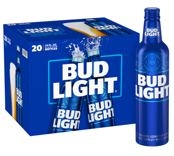 Bud Light 16oz Alum Bottle Coozie Set