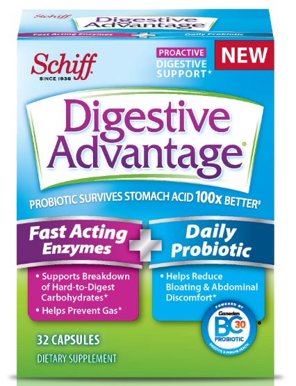 Digestive Advantage Daily Probiotics + Gas Denfense – Schiff Vitamins