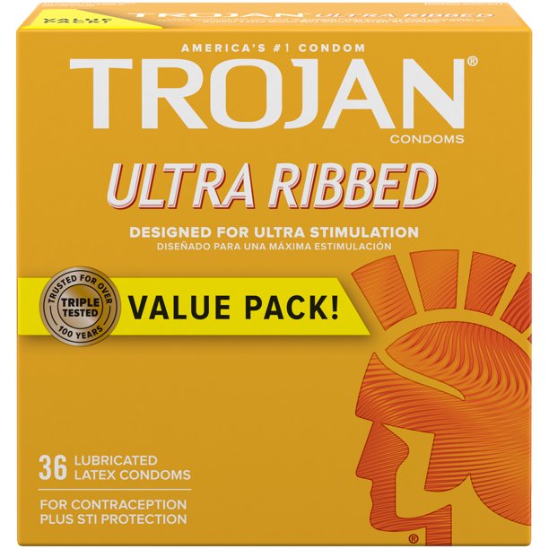 Trojan, Ultra Ribbed 36 count