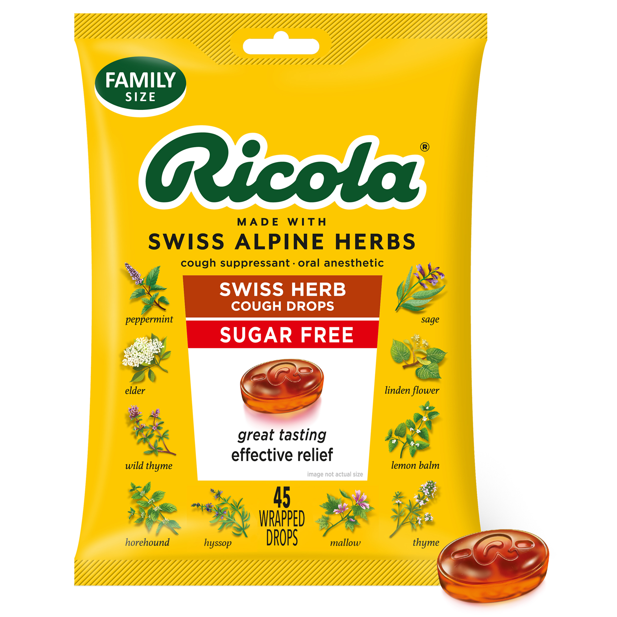 Ricola The Original Swiss Herbal Sweets - Sugar Free 45g