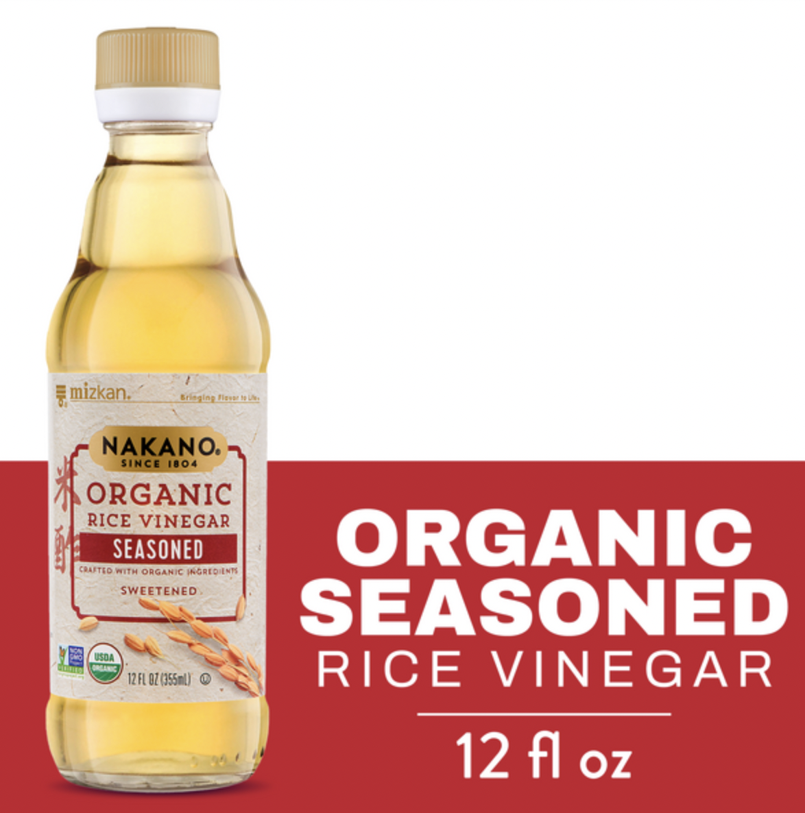 Nakano Nakano Organic Seasoned Rice Vinegar, 12 oz.