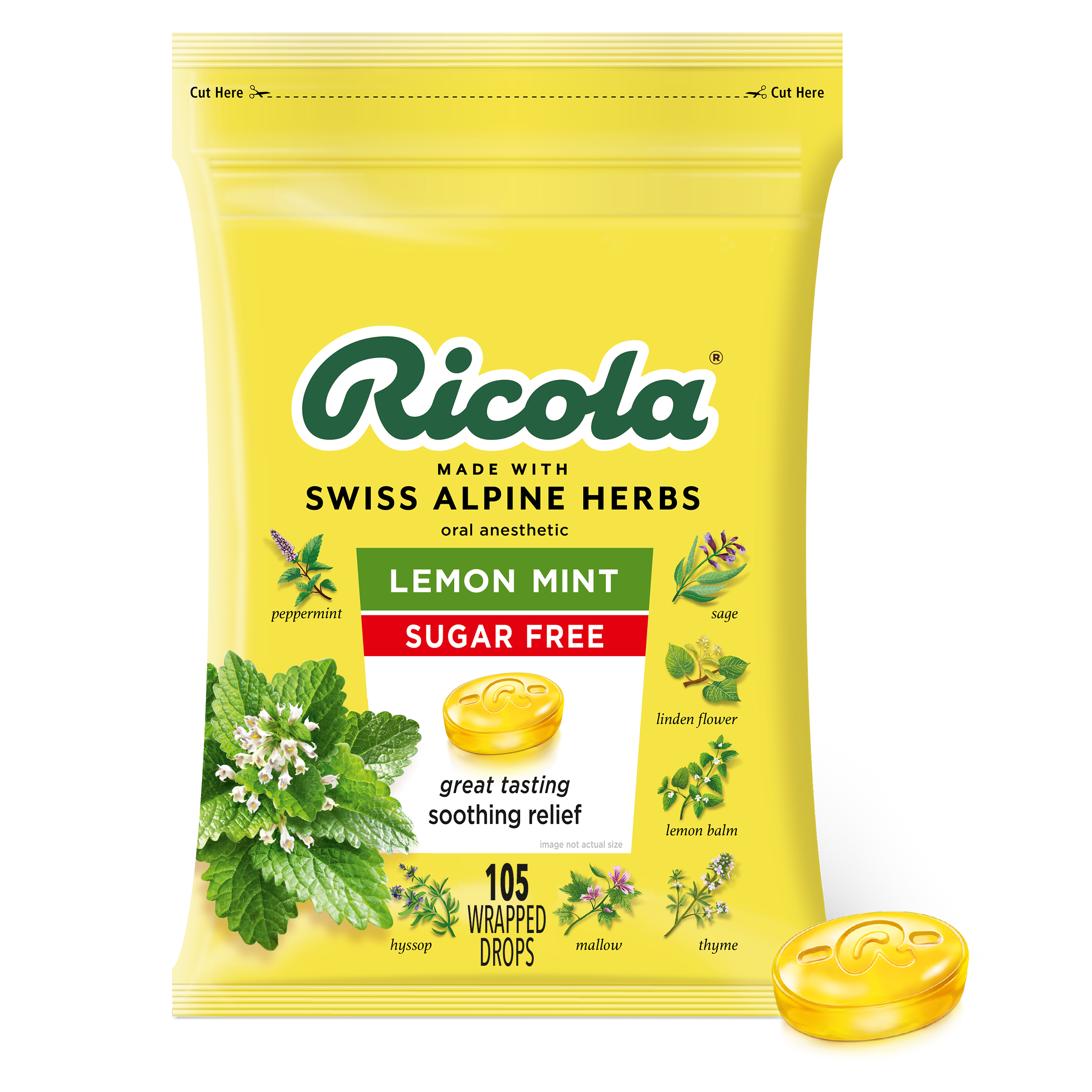Ricola® Honey-Herb Cough Suppressant Throat Drops, 50 ct - City Market
